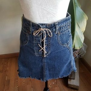 Gasoline Youth Girls Sz 16 Denim Jean Skirt